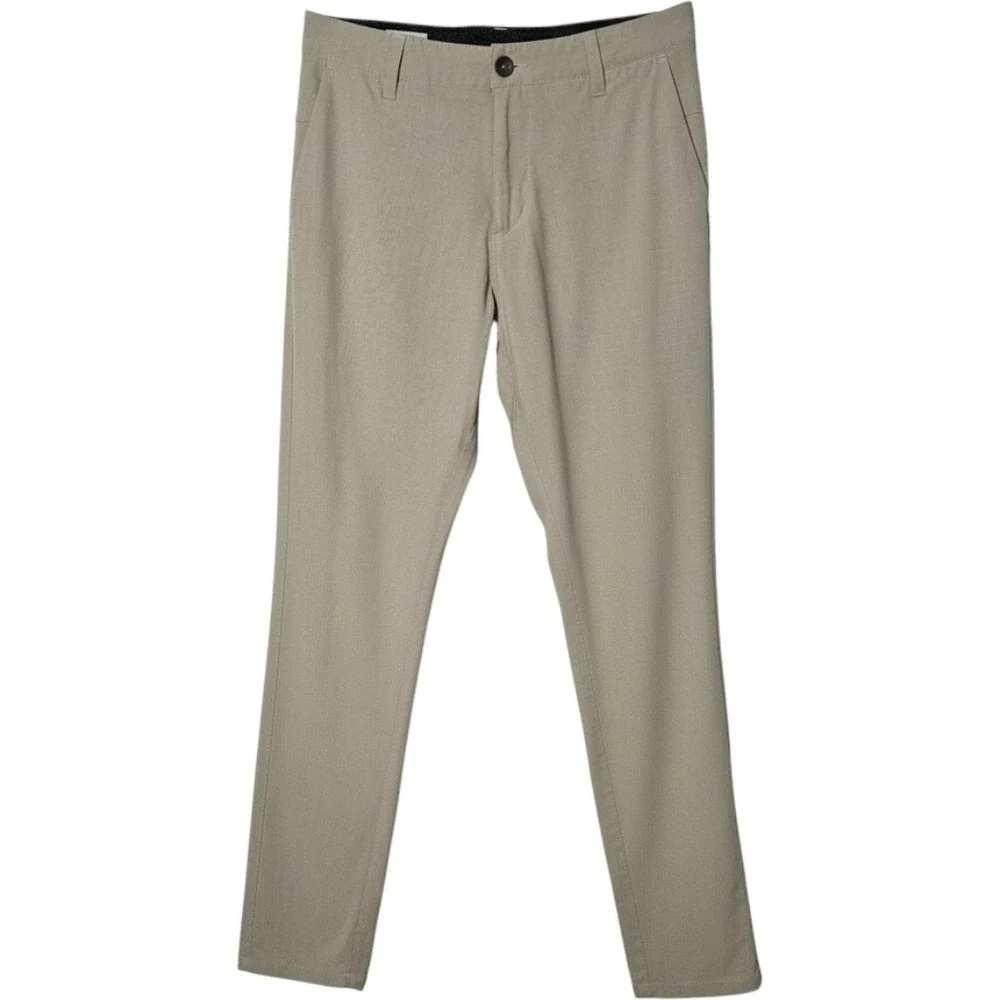 Vuori Meta Pant Mens 32 Khaki Tan Technical Stretch Chino Trousers V431
